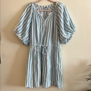 OLD NAVY Blue Striped Women's Dress